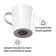 Lot de 2 tasses magnétiques