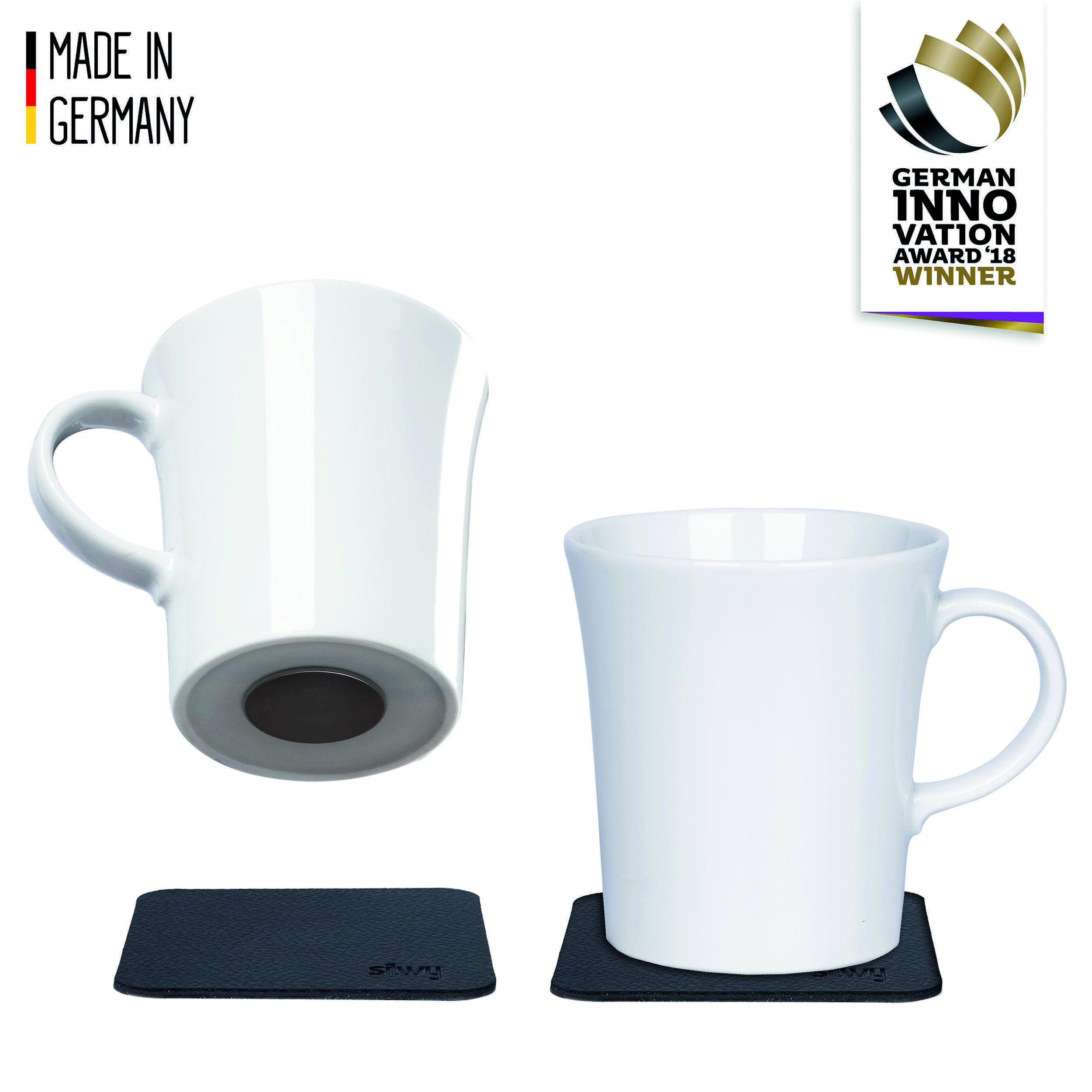Lot de 2 tasses magnétiques