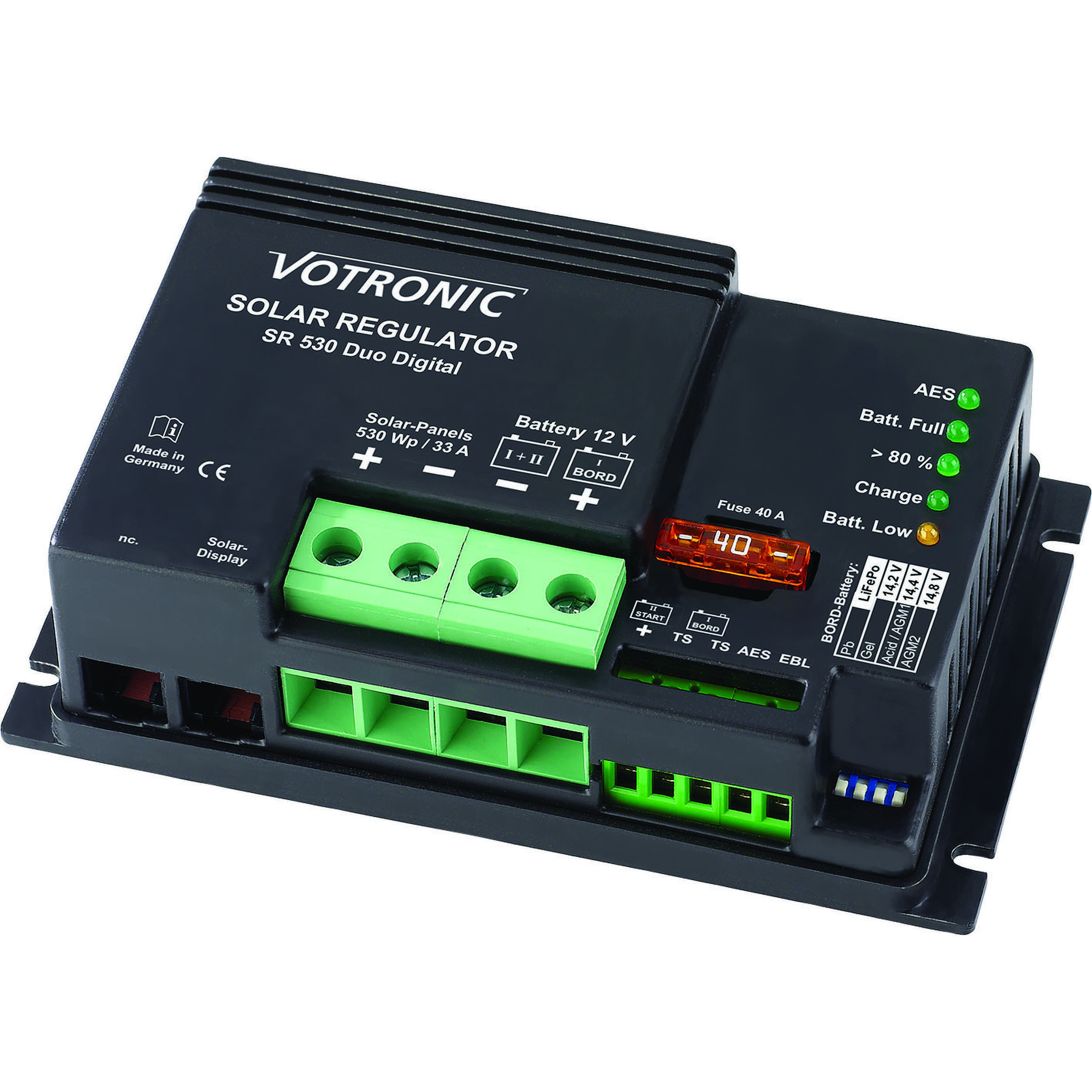 Régulateur de charge solaire PWM : SR 530