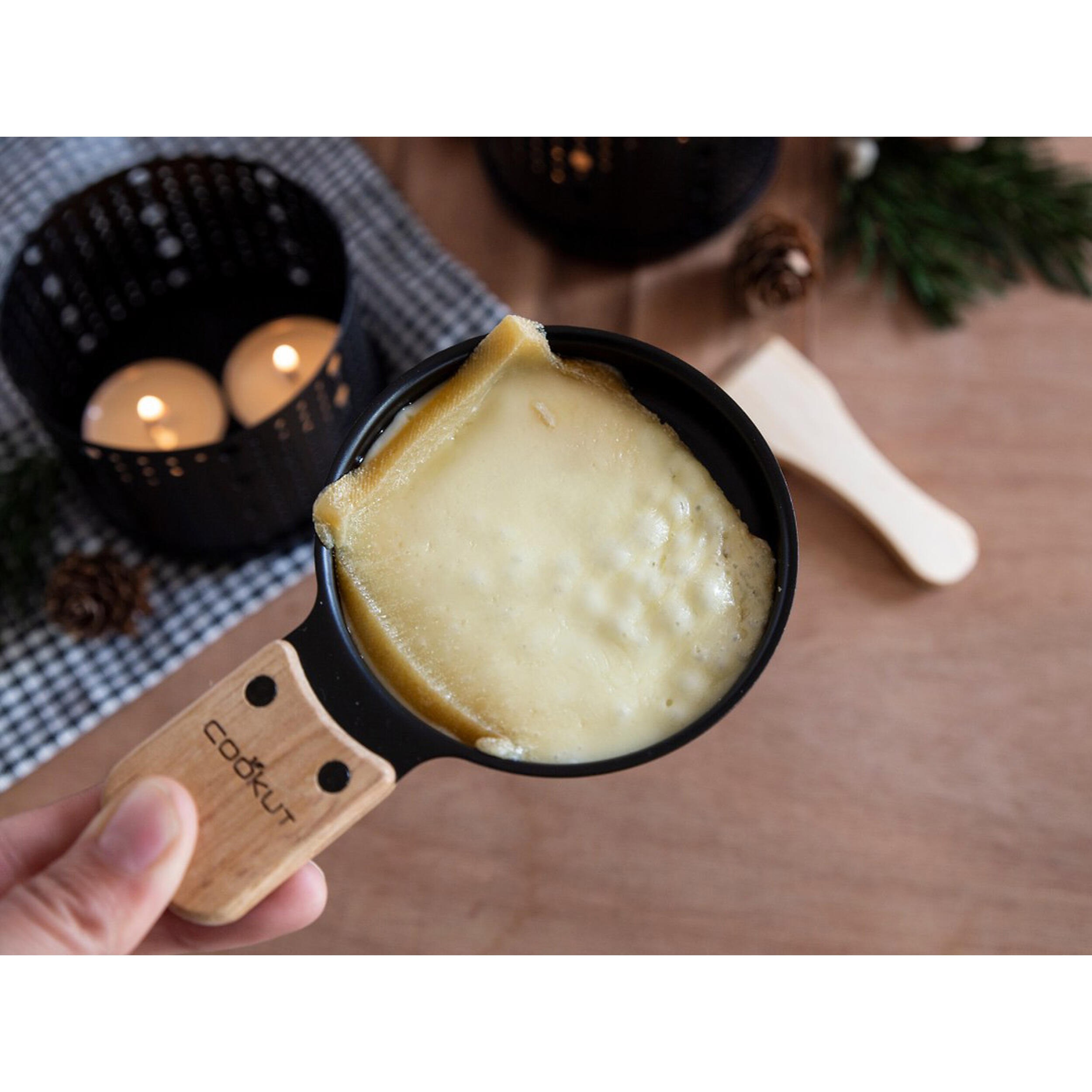 Appareil à raclette à la bougie : pour 4 personnes