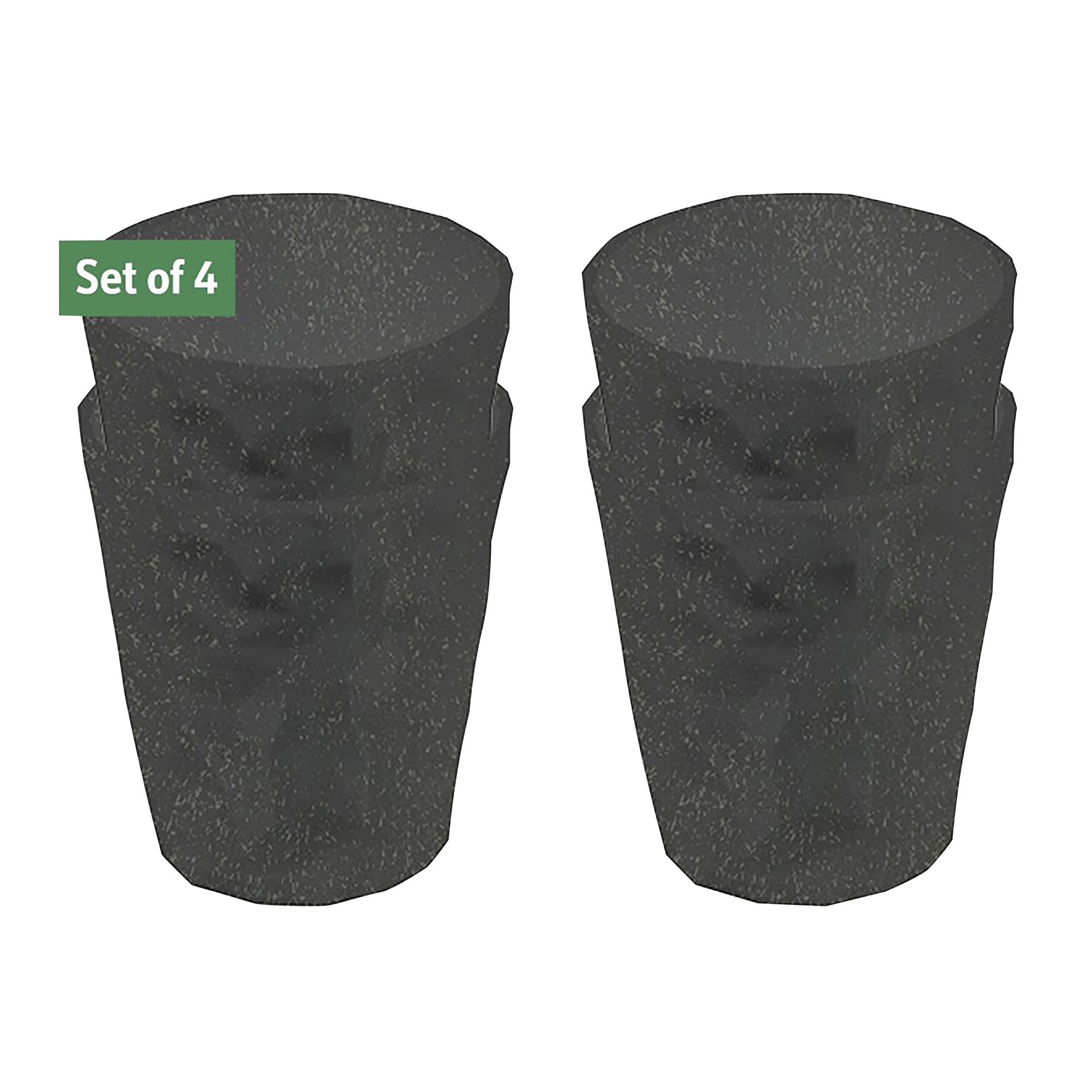 Lot de 4 gobelets Club : - Coloris : Gris