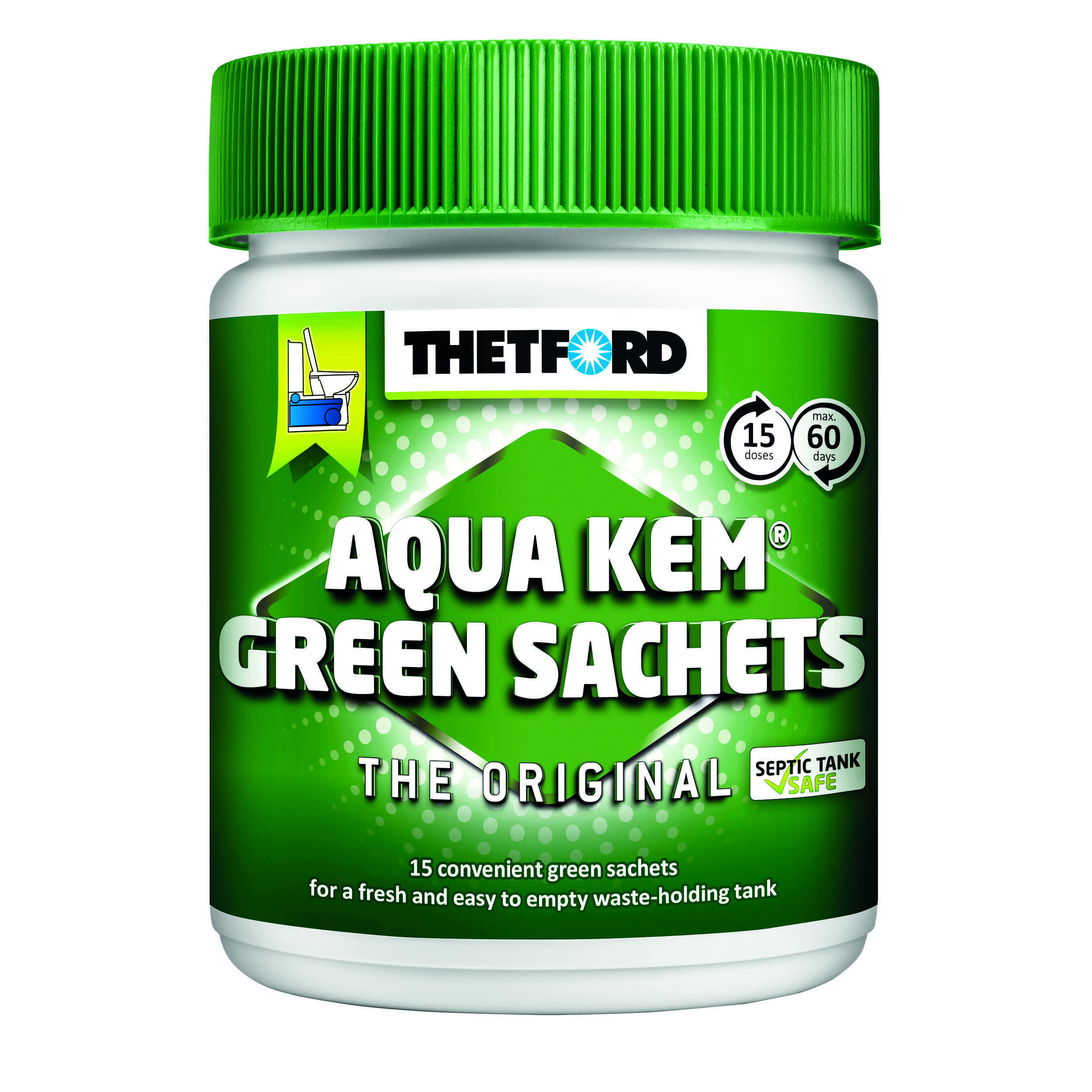 Aqua kem vert en sachets additifs WC