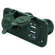 Socle prise 12 Volts et double prise USB