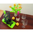 Support bouteille pour cuisine Vert/Gris