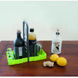 Support bouteille pour cuisine Vert/Gris