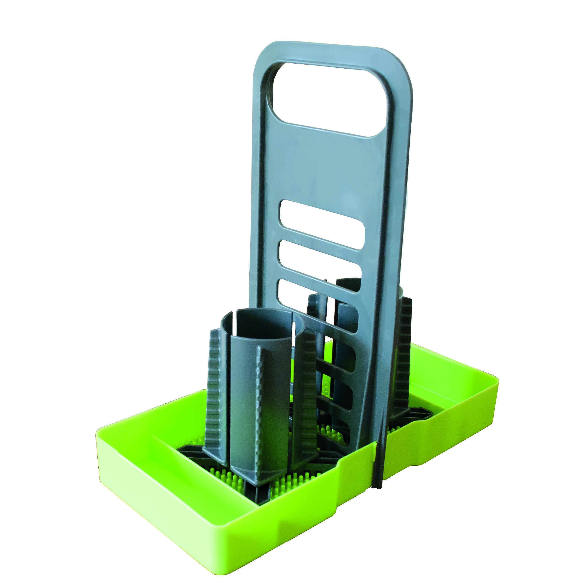 Support bouteille pour cuisine Vert/Gris