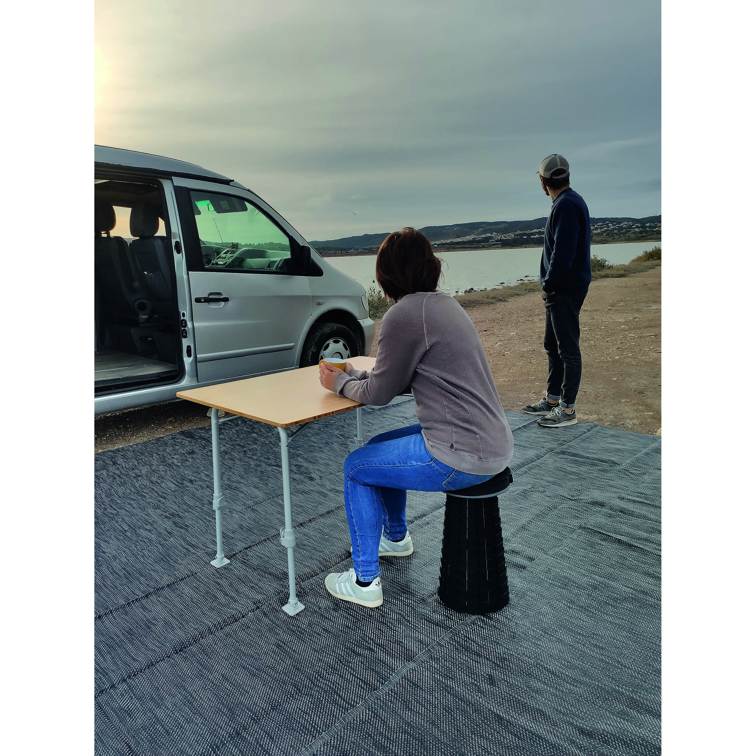Tabouret rétractable Minimax pour camping