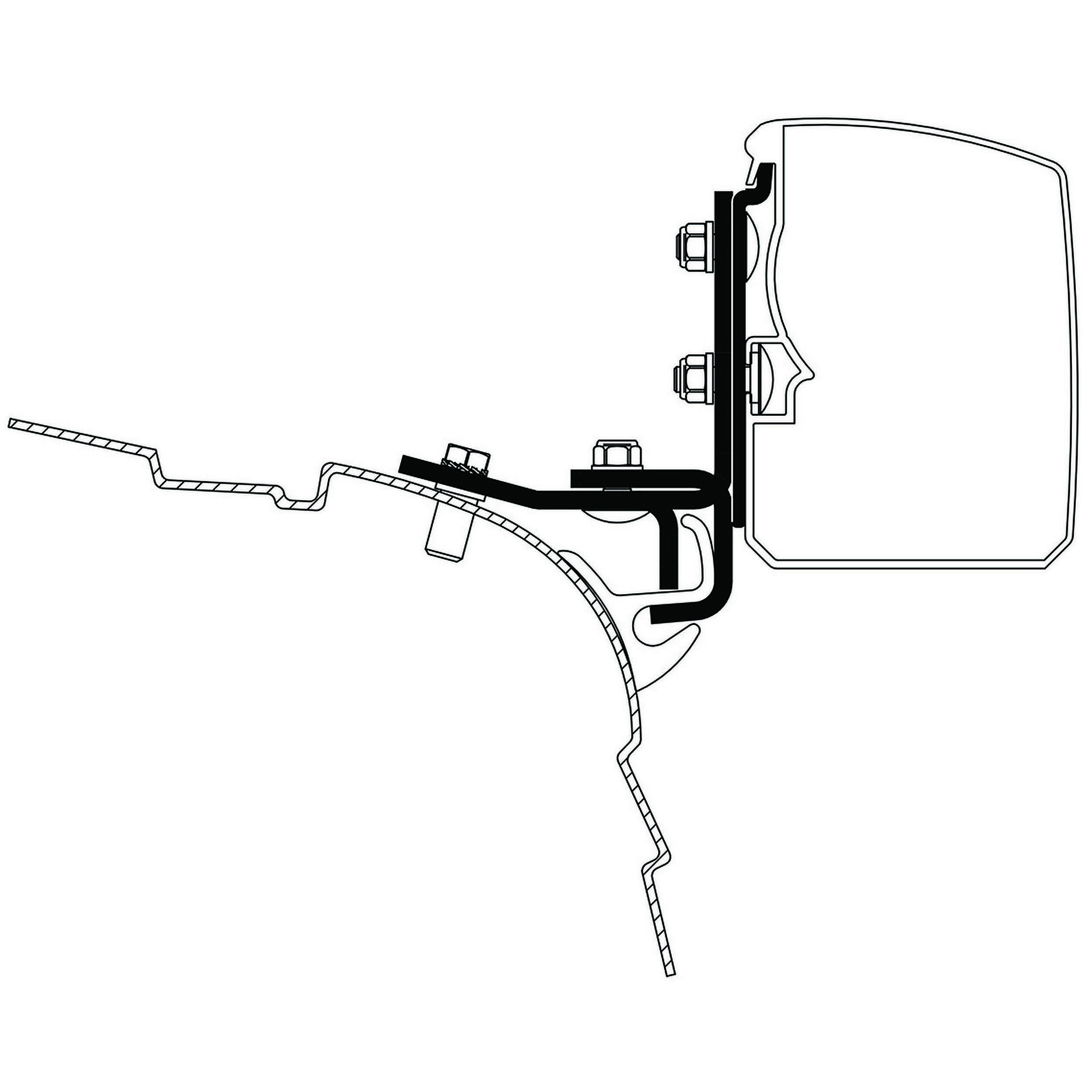Adaptateurs Omnistor 3200 : Modèle : Van Rail Brandrup