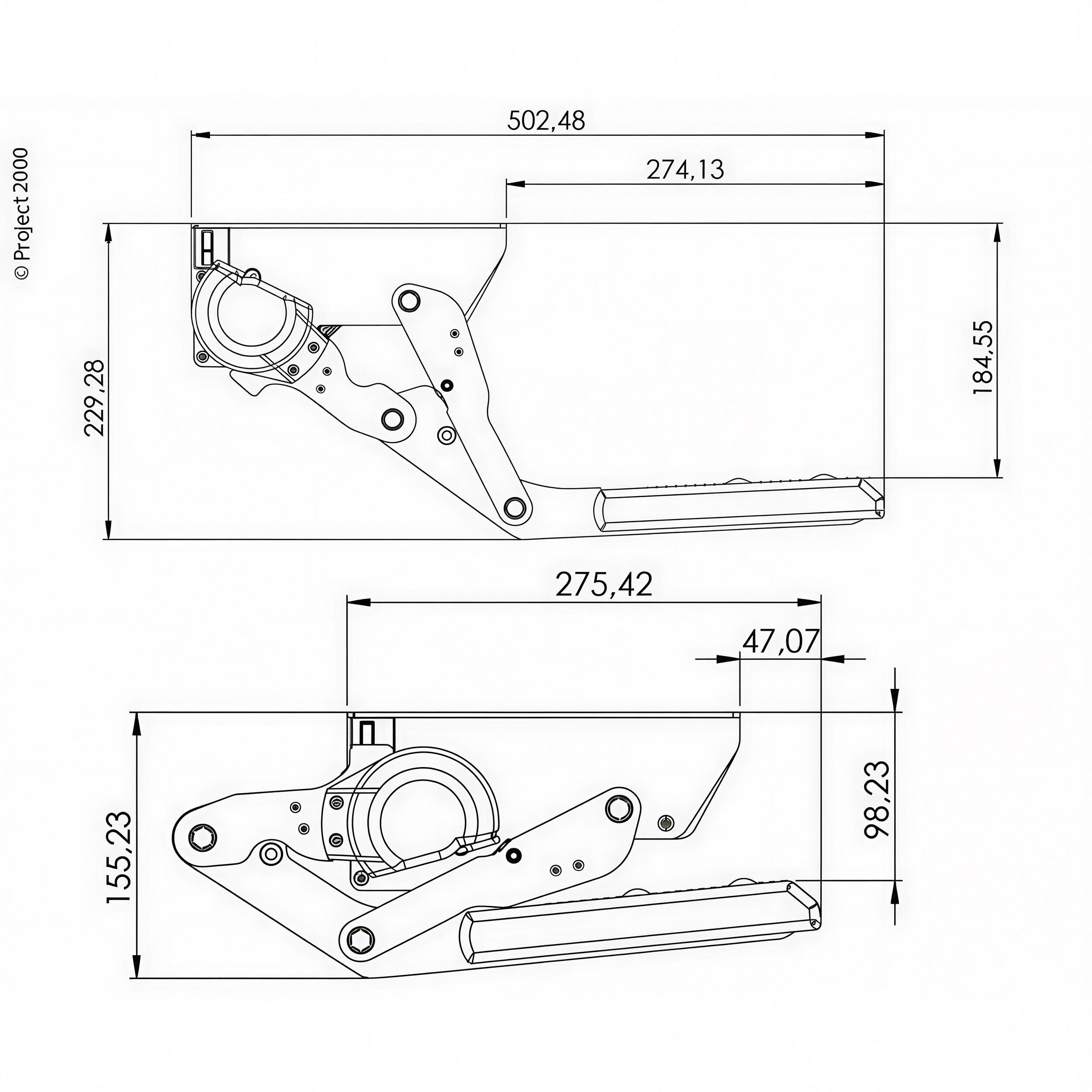 Marchepied basculant électrique 550