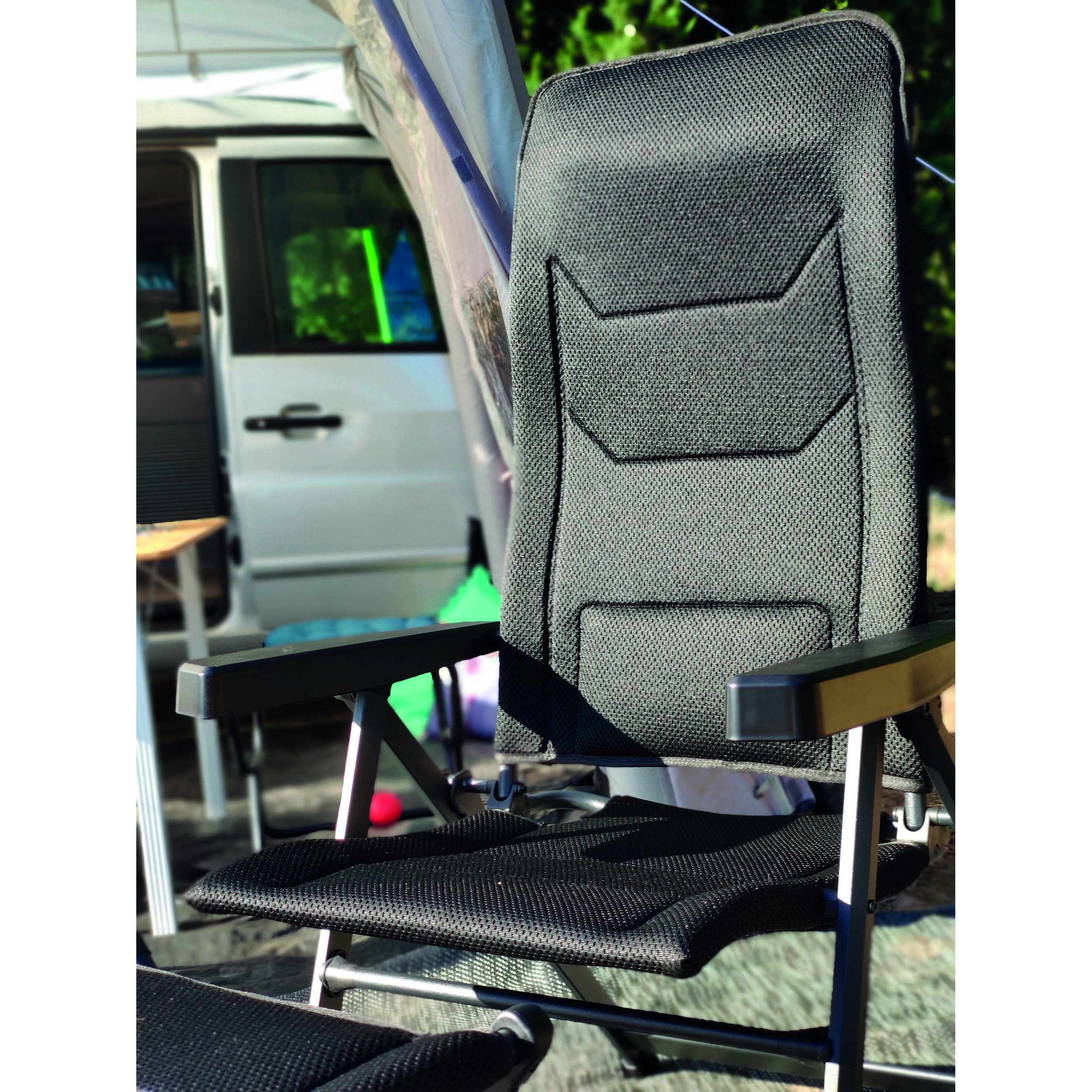 Fauteuil de camping Major Noir Premium