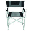 Fauteuil de camping Director : - Noir / Chiné et Armature grise
