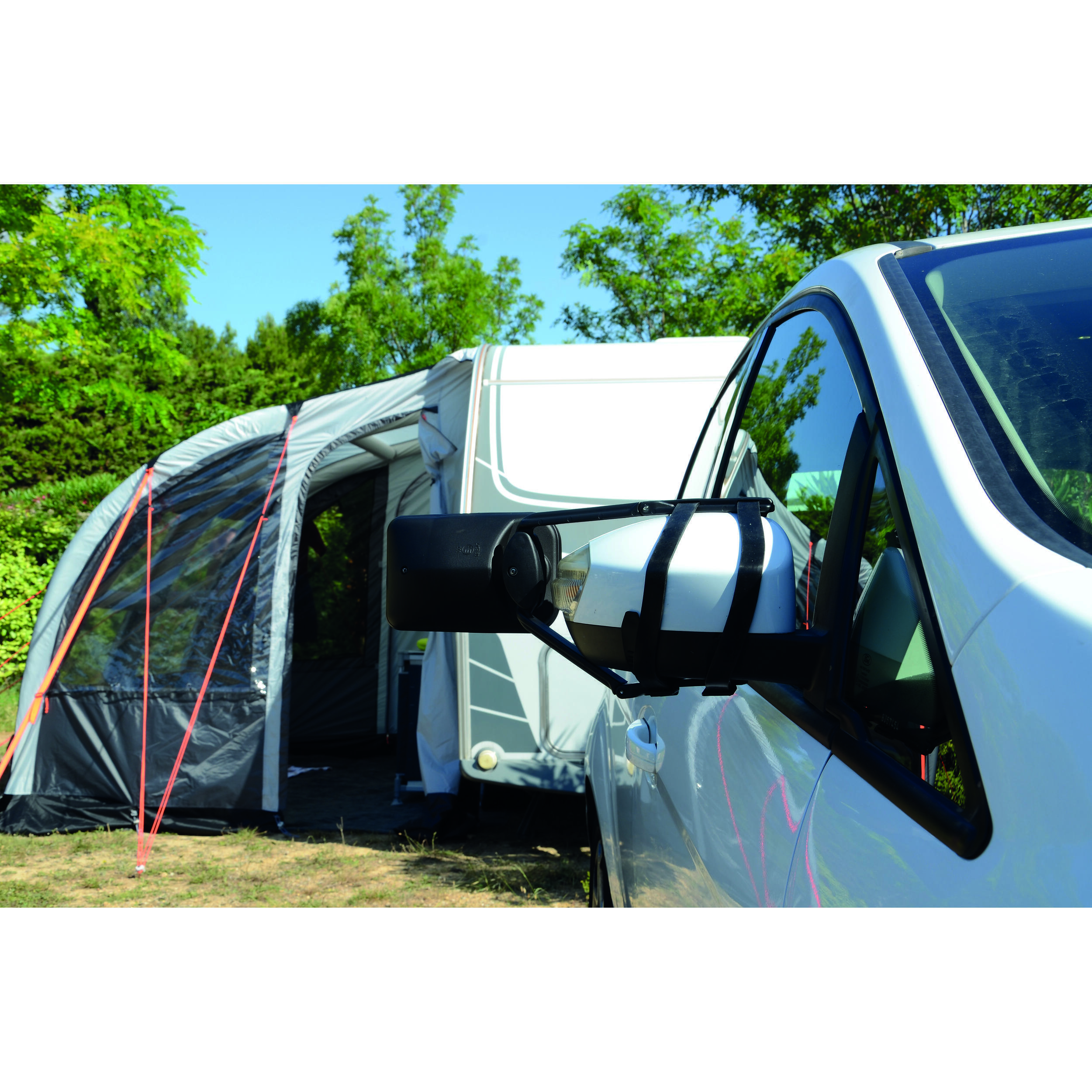 Rétroviseur additionnel universel pour transport de caravane
