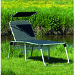Transat de camping pliable