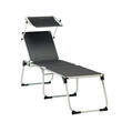 Transat de camping pliable