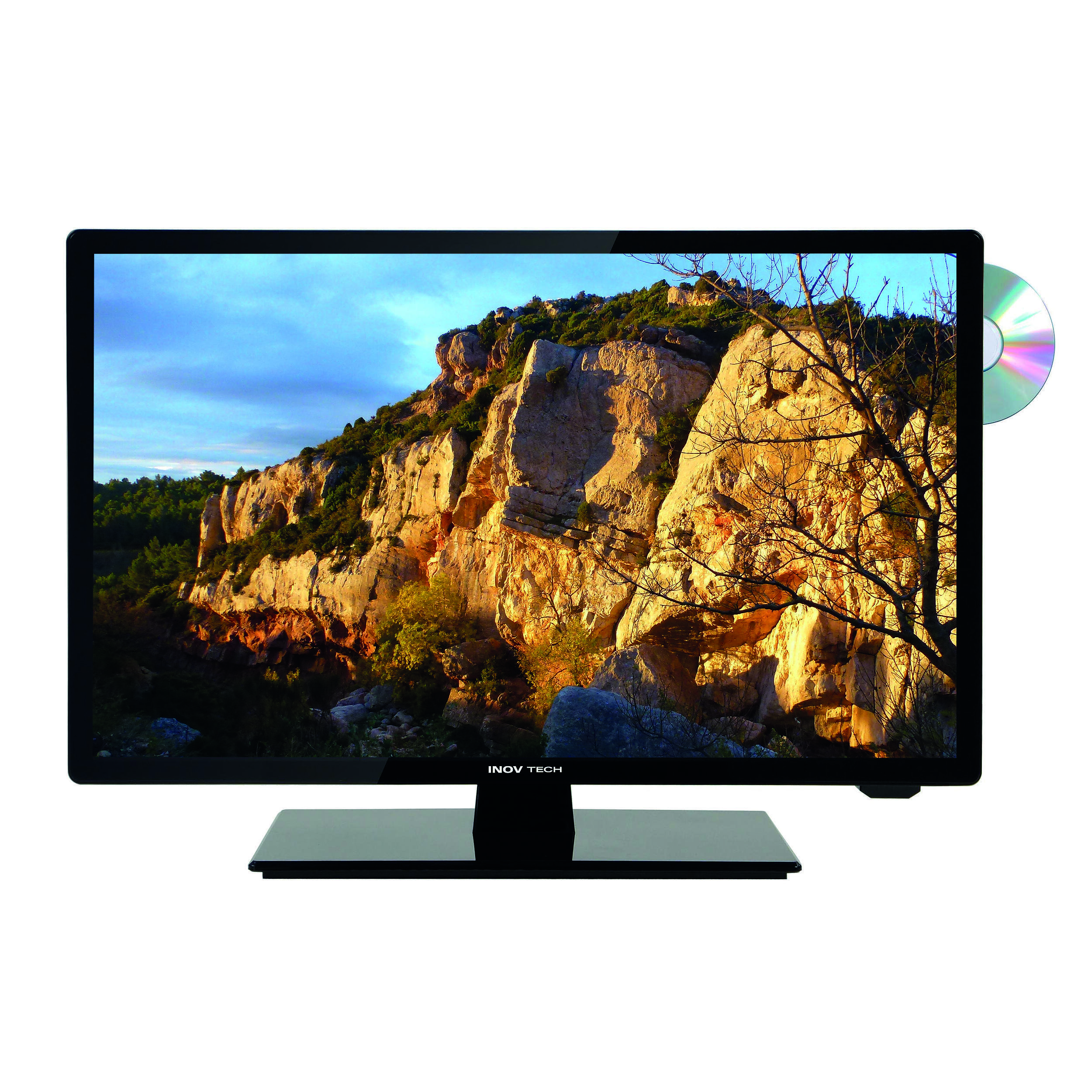 Téléviseur Led HD 12/24 volts pour camping-car ou caravane : 18,5'' (47 cm) + DVD