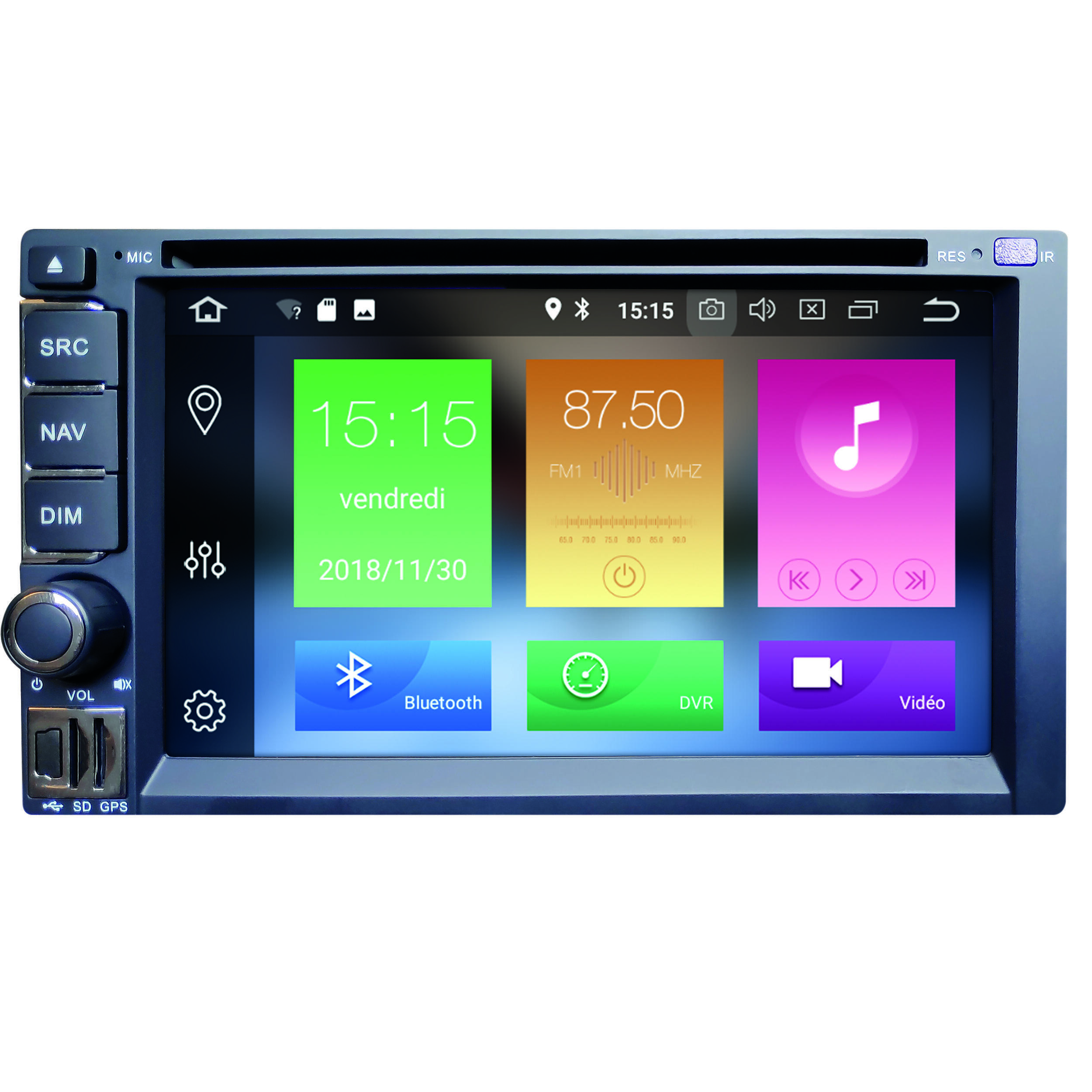 Station multimédia GPS 2DIN spécial camping-car CC700i