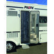 Rideau chenille pour porte camping-car : - Coloris : Marron / Blanc /Gris