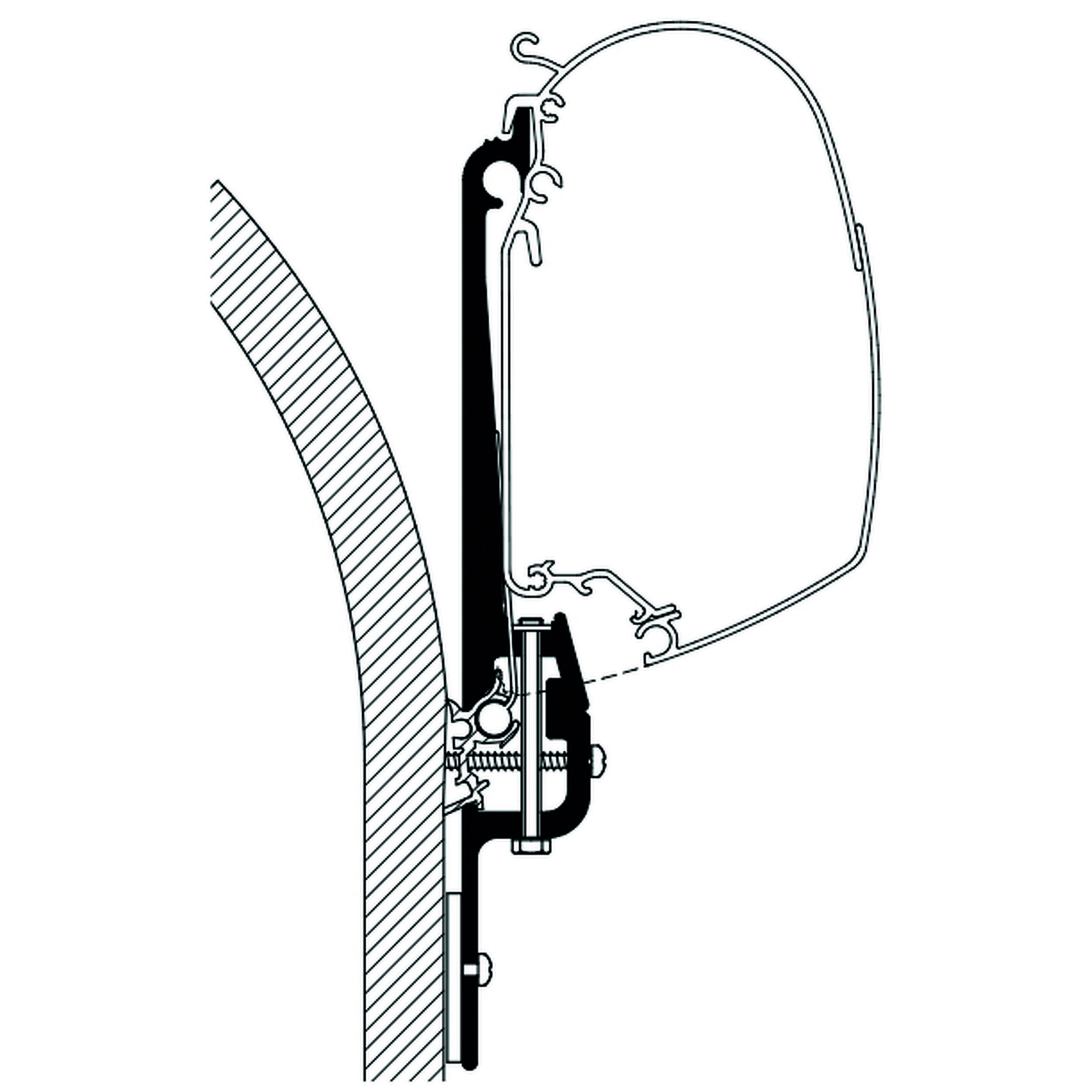 Adaptateur Eriba Touring pour Stores Omnistor 4900/5200