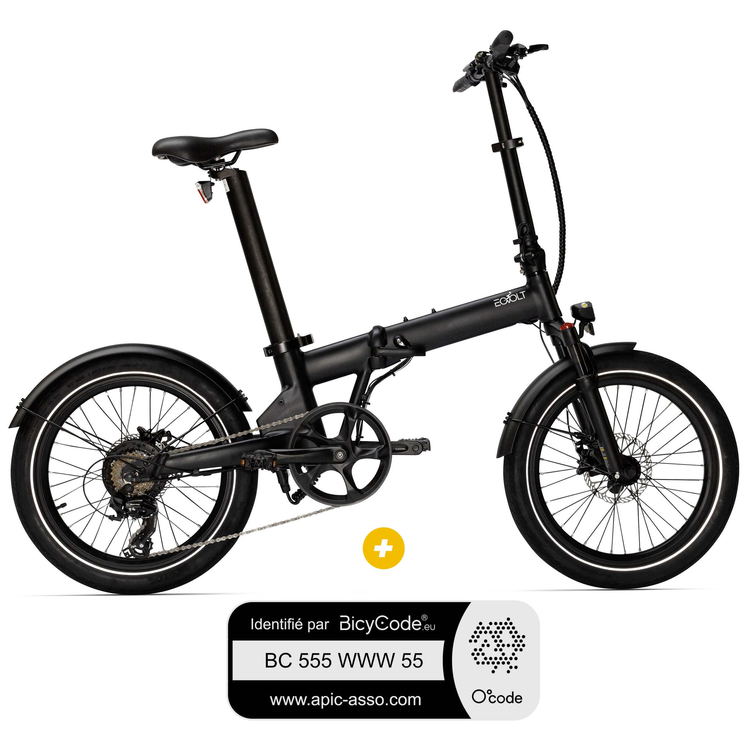 Vélo à assistance électrique pliable Afternoon : Noir Onyx