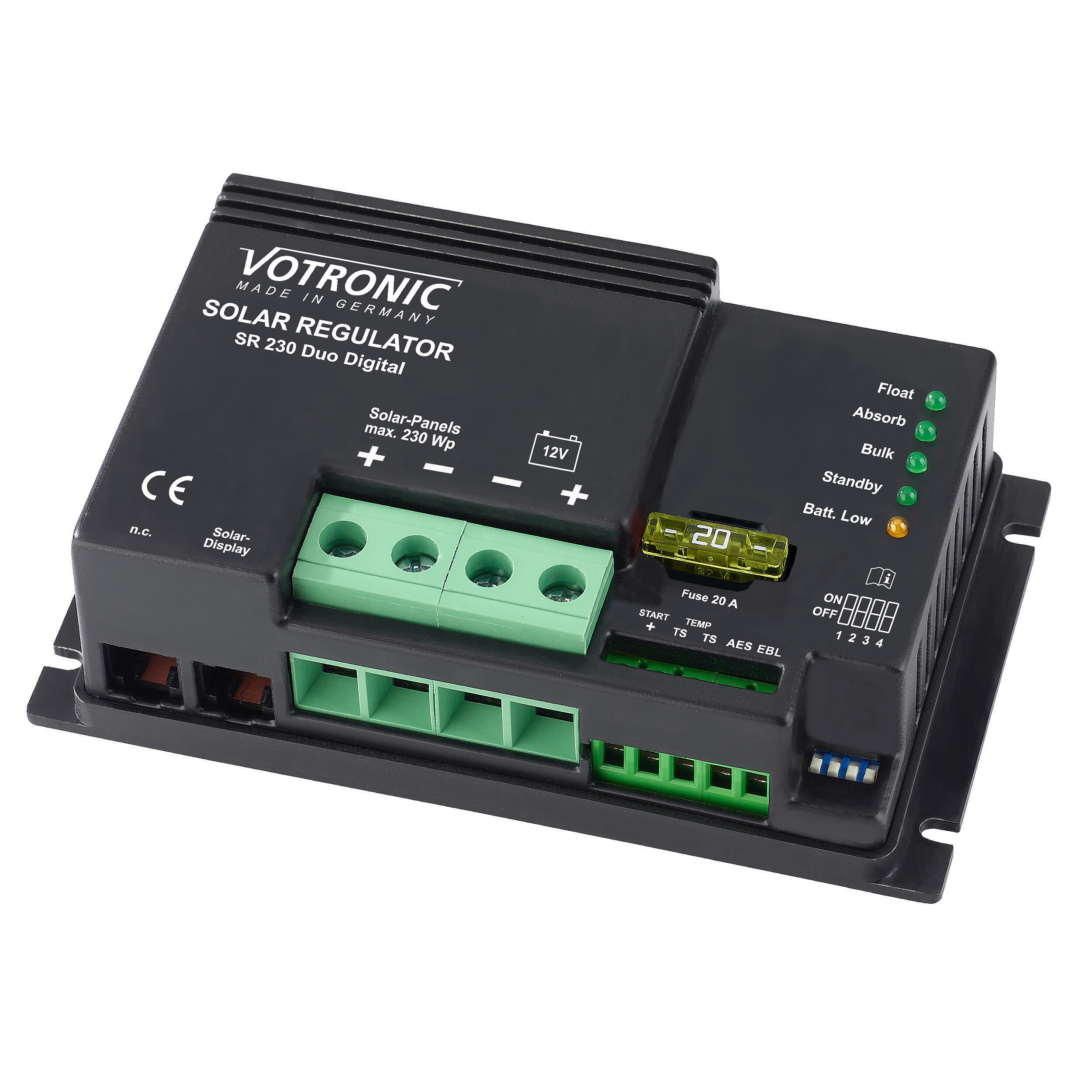 Régulateur de charge solaire PWM : Régulateur de charge PWM SR230