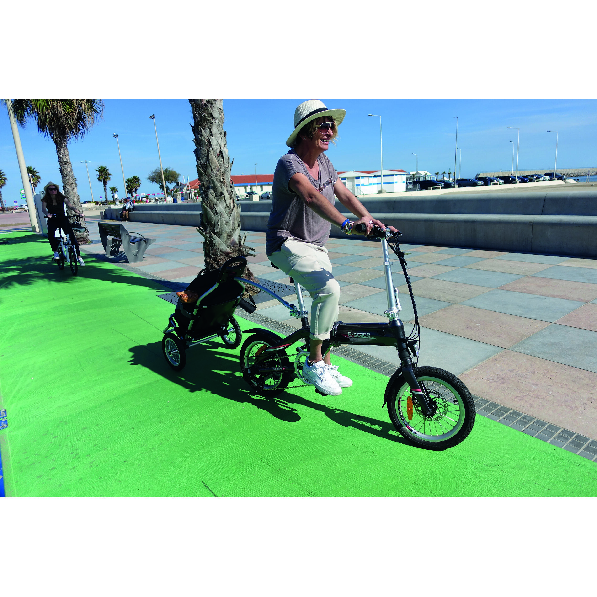 Remorque caddie pour vélo et piéton