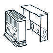 Niche d'encastrement pour chauffage S 2200