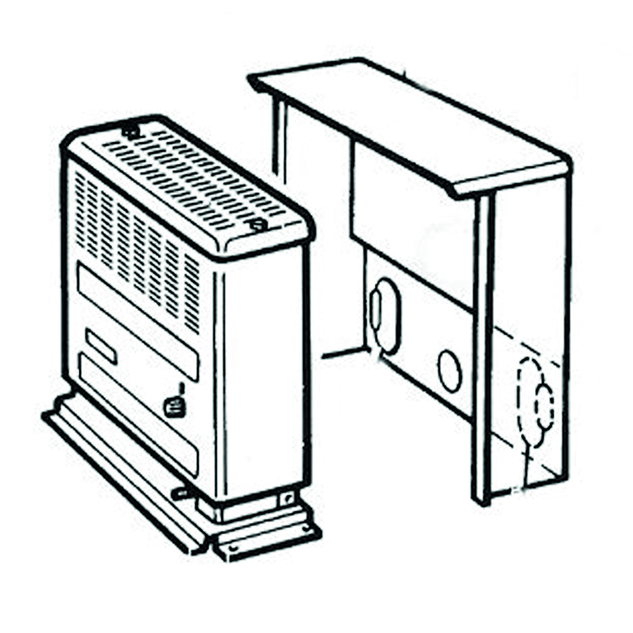 Niche d'encastrement pour chauffage S 2200