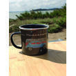 Mug émaillé collection Combi Volkswagen : - Modèle : Combi et Coccinelle - Noir