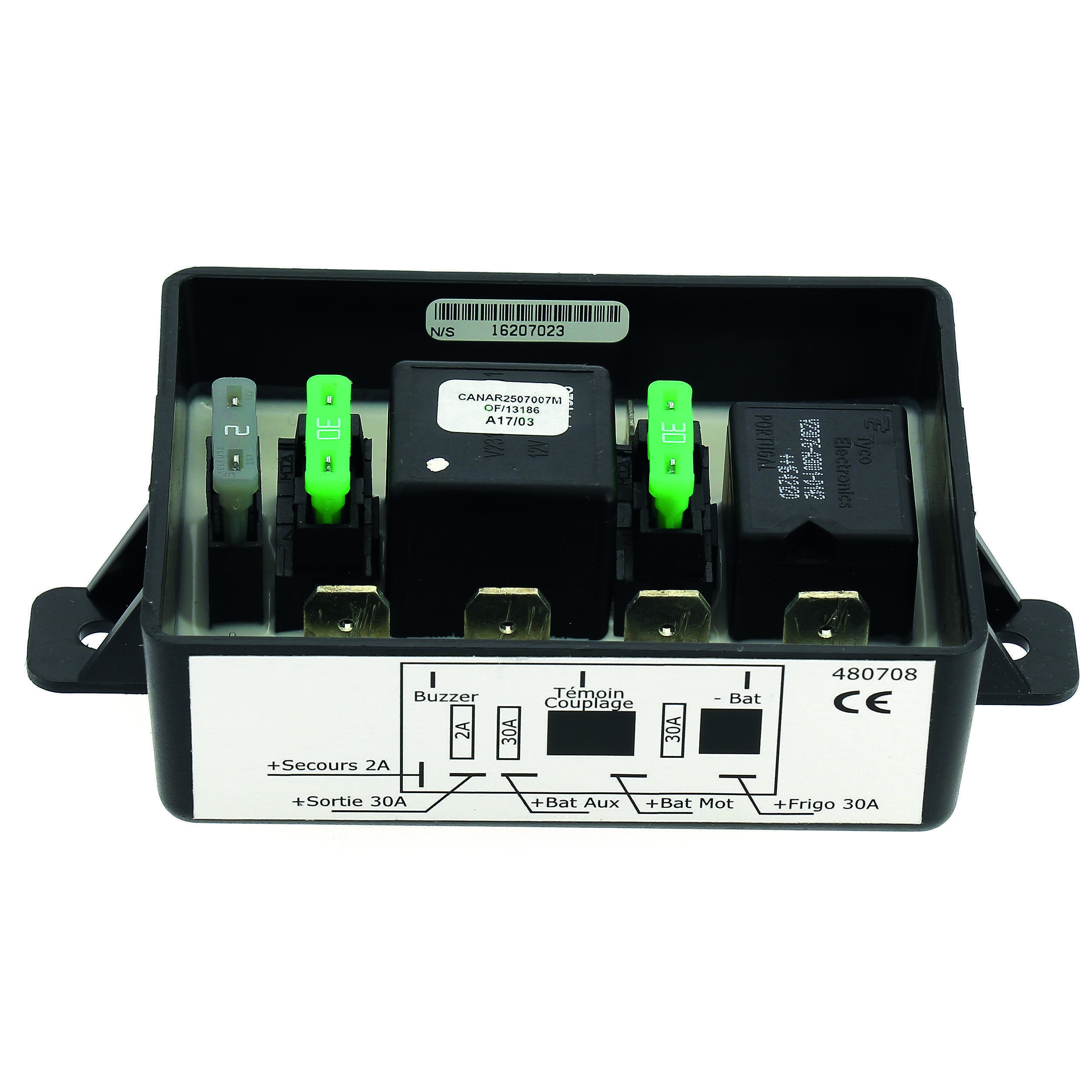 Coupleur séparateur pour batteries de camping-car : 2 batteries 3 sorties