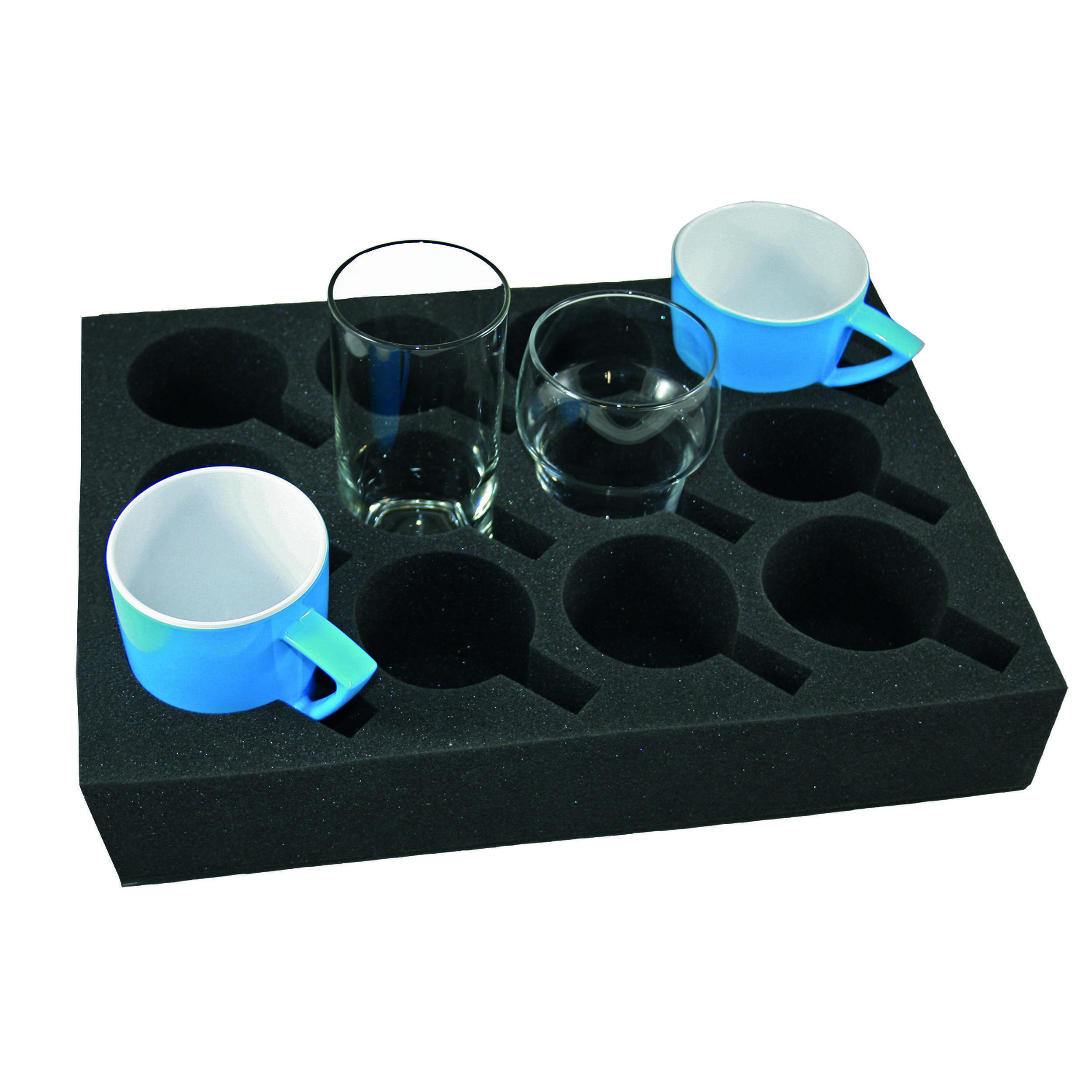 Porte verres en mousse
