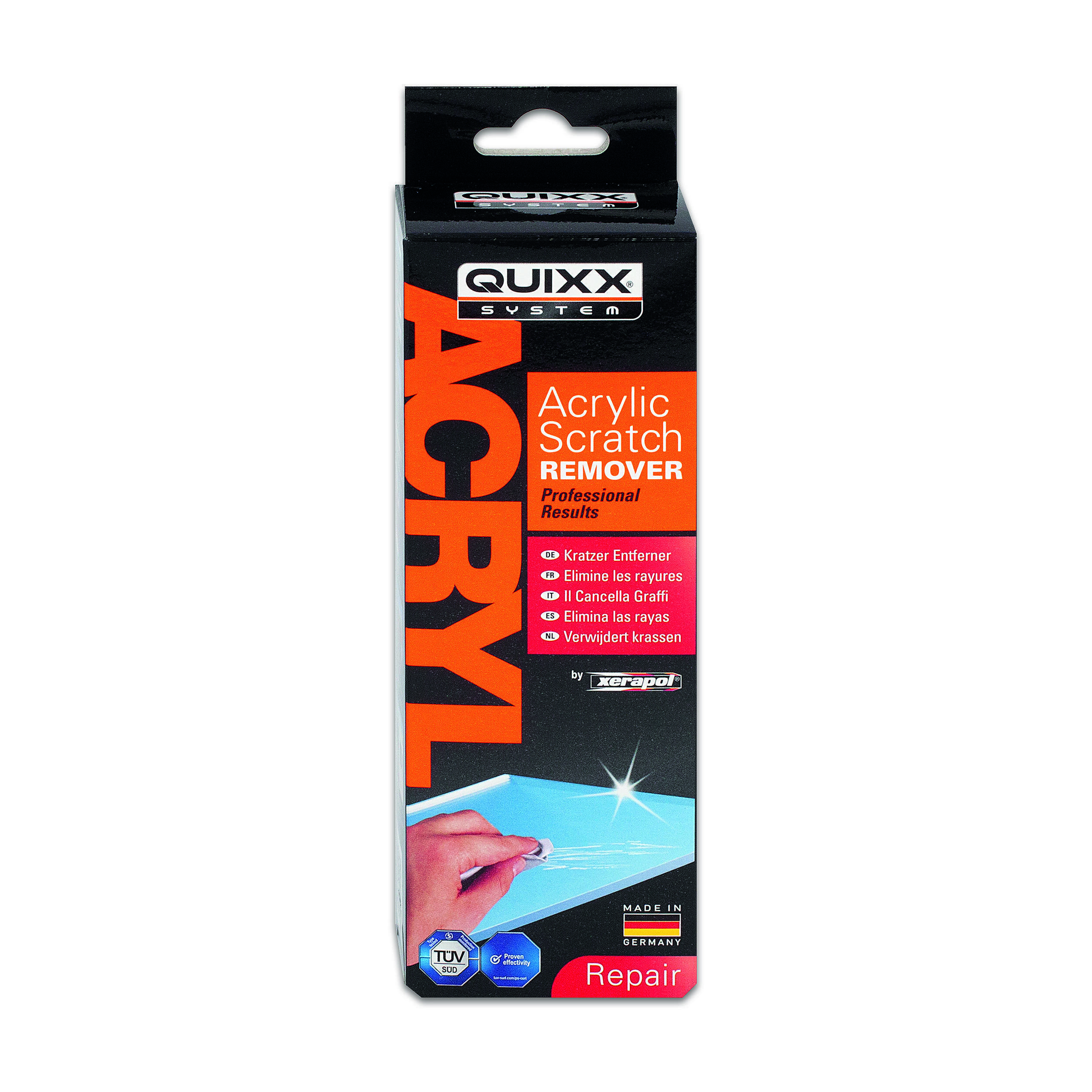 Kit efface-rayures pour acrylique et plexiglas