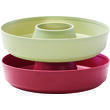 Moule en silicone pour four : - Lot de 2 - Coloris : Beige et Bordeaux