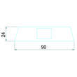Spot en saillie à Leds orientable, gris mat