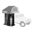 Cabine vestiaire pour Nomadland