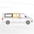 Baie Sunvan Volkswagen T5/T6 : Coulissante avant droit (L1/L2)