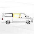 Baie Sunvan Volkswagen T5/T6 : Fixe avant droit (L2/L3)