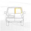 Baie Sunvan Volkswagen T5/T6 : Fixe porte arrière droit (L1/L2)