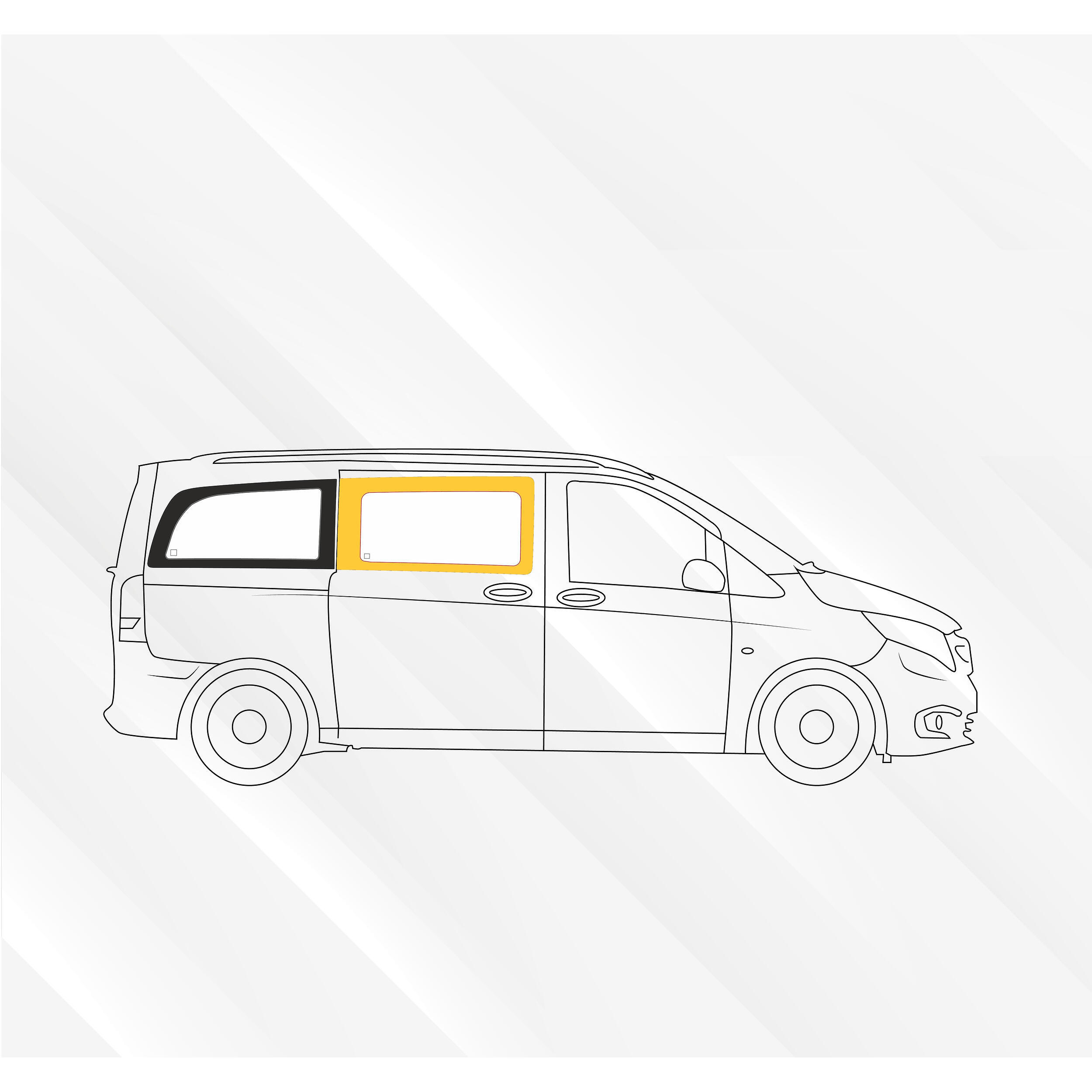 Baie Sunvan Mercedes Vito à partir de 2014 : Fixe avant droit (L2/L3)