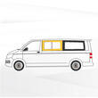 Baie Sunvan Volkswagen T5/T6 : Coulissante avant gauche (L1/L2)