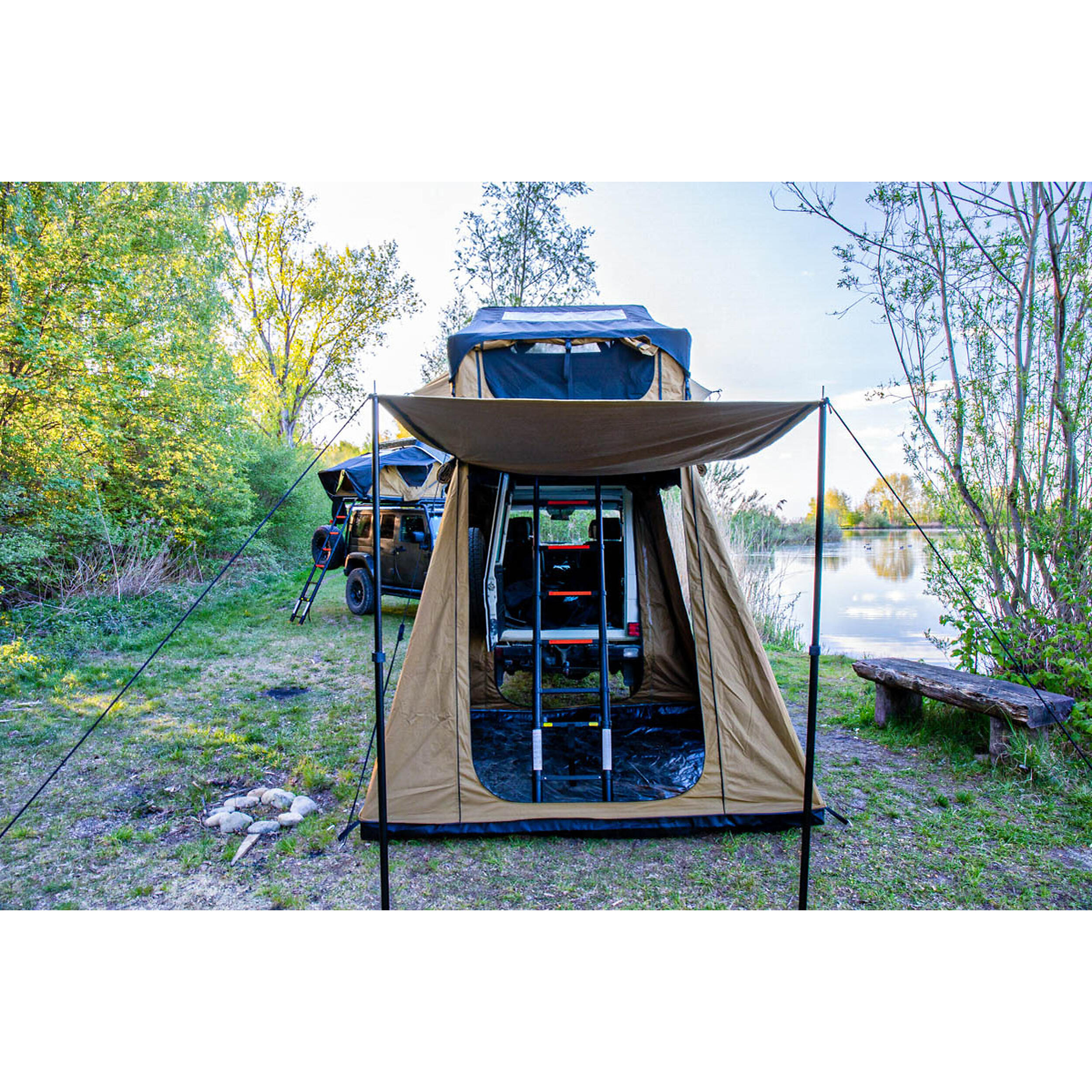Auvent pour tente de toit Big Willow : 140 GEN.3 Camel - 1,8 m