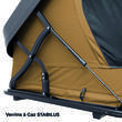 Tente de toit Mighty Oak : - Modèle : 160 - Coloris : Camel