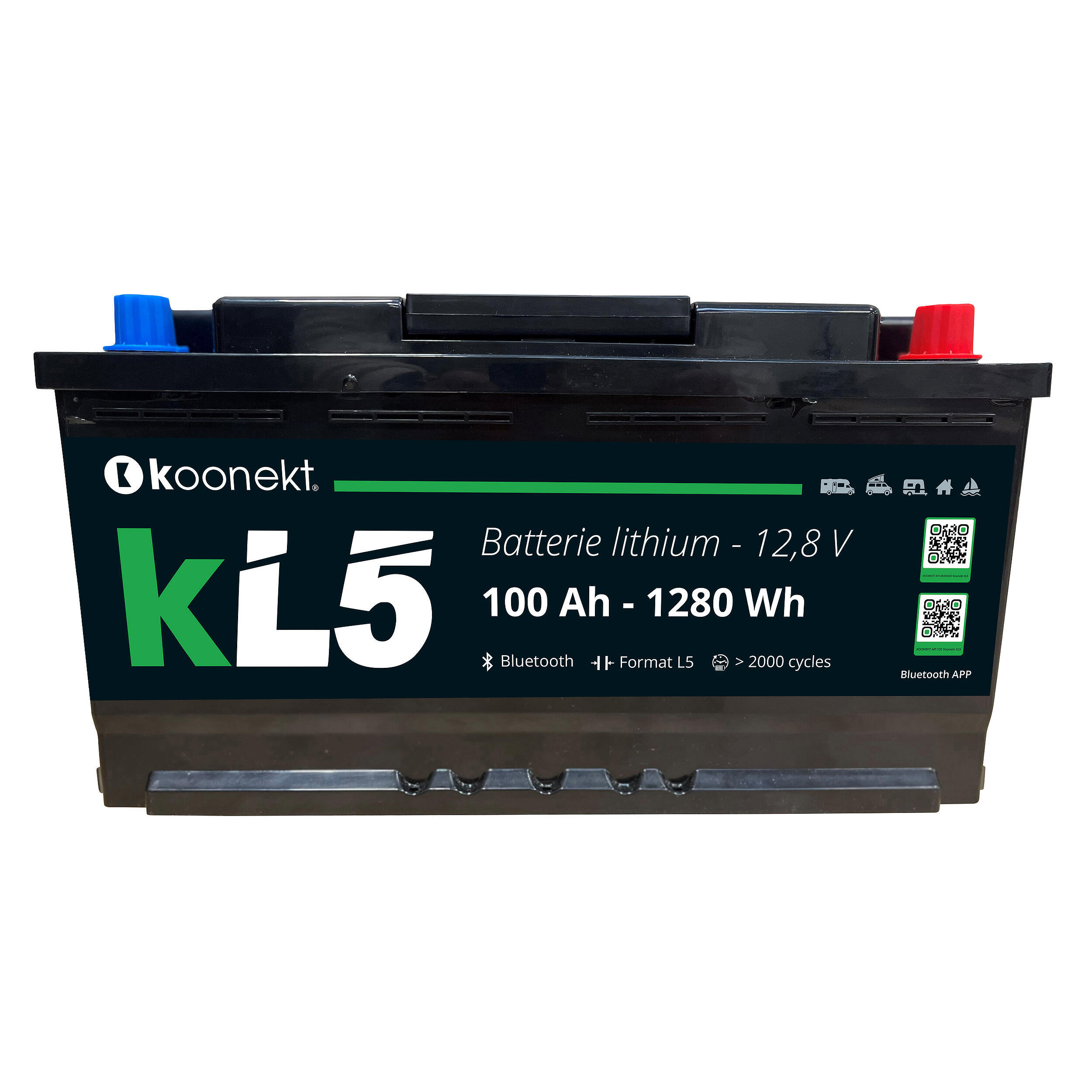 Batterie Lithium compacte : 100Ah