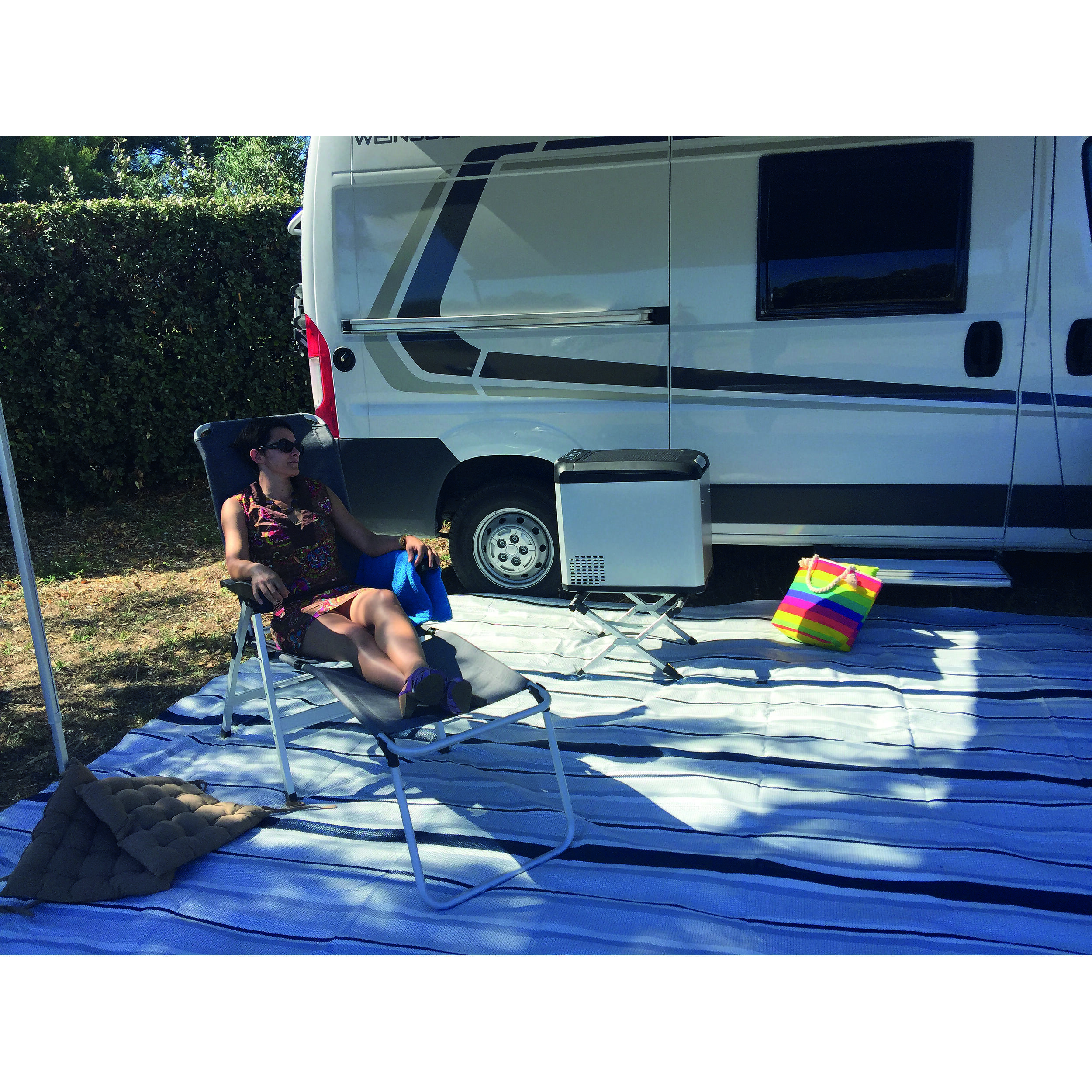 Fauteuil Confort Maxi pour camping : - Gris