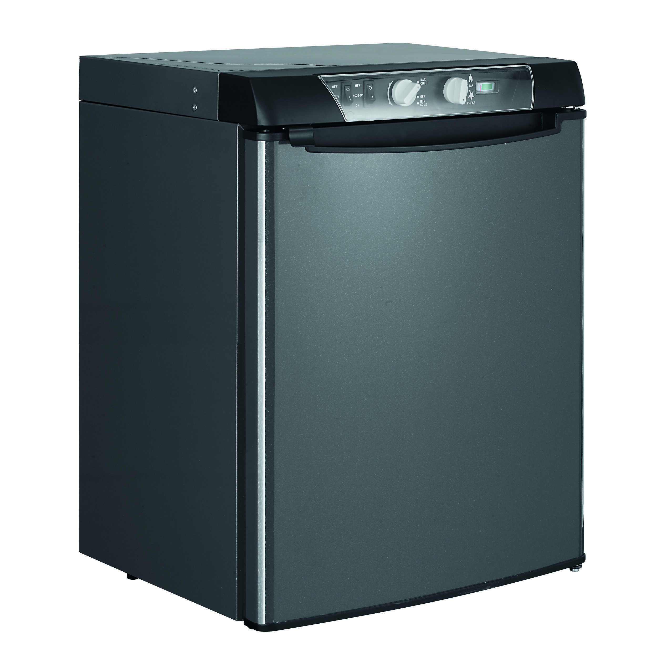 Réfrigérateur à absorption trimixte à poser : Contenance : 60 Litres