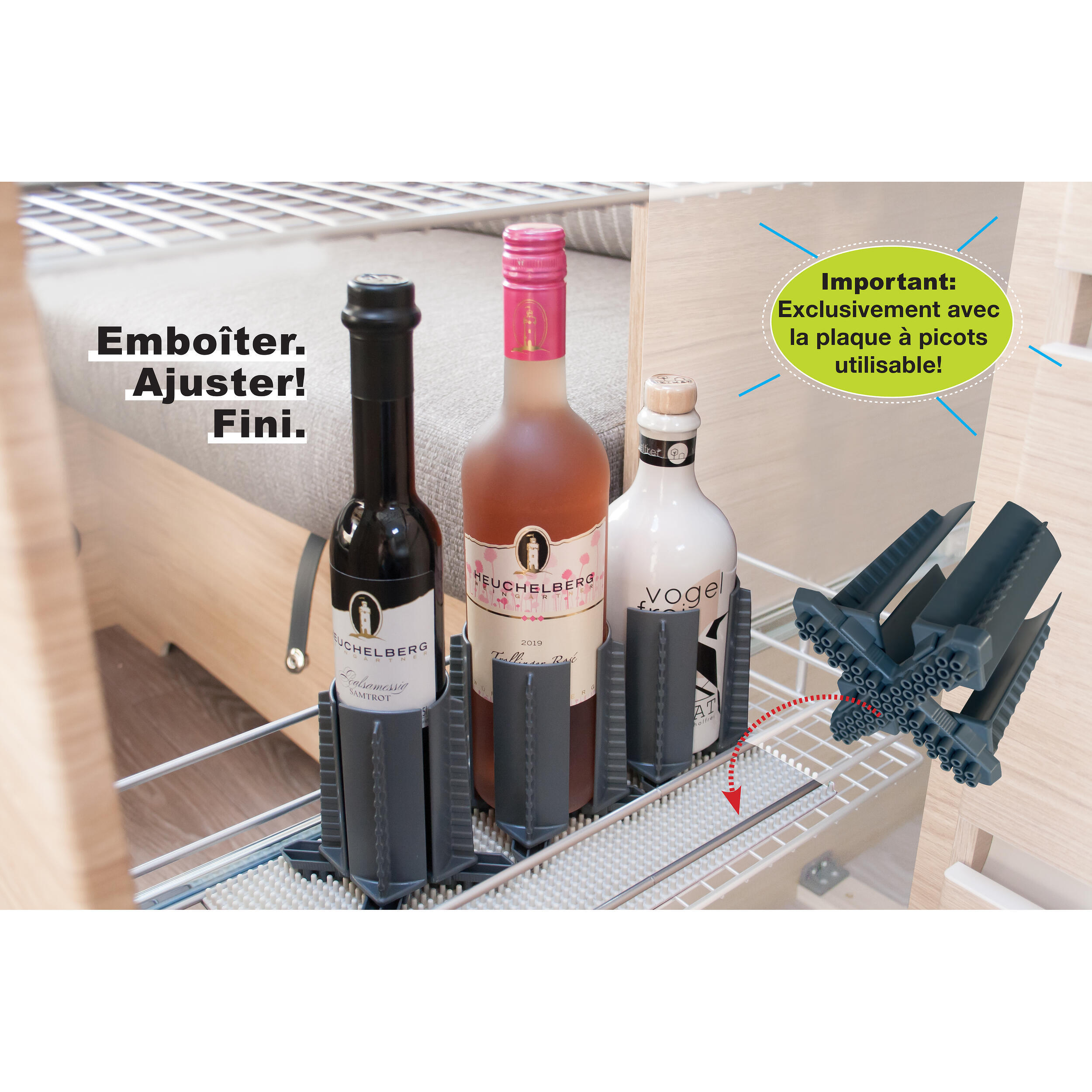 Porte-bouteilles et porte-verres Flexxi 100