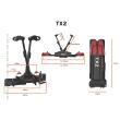 Porte-vélos compact TX2 Premium pour camping-car