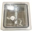 Lanterneau 28x28 avec ventilateur : Cristal