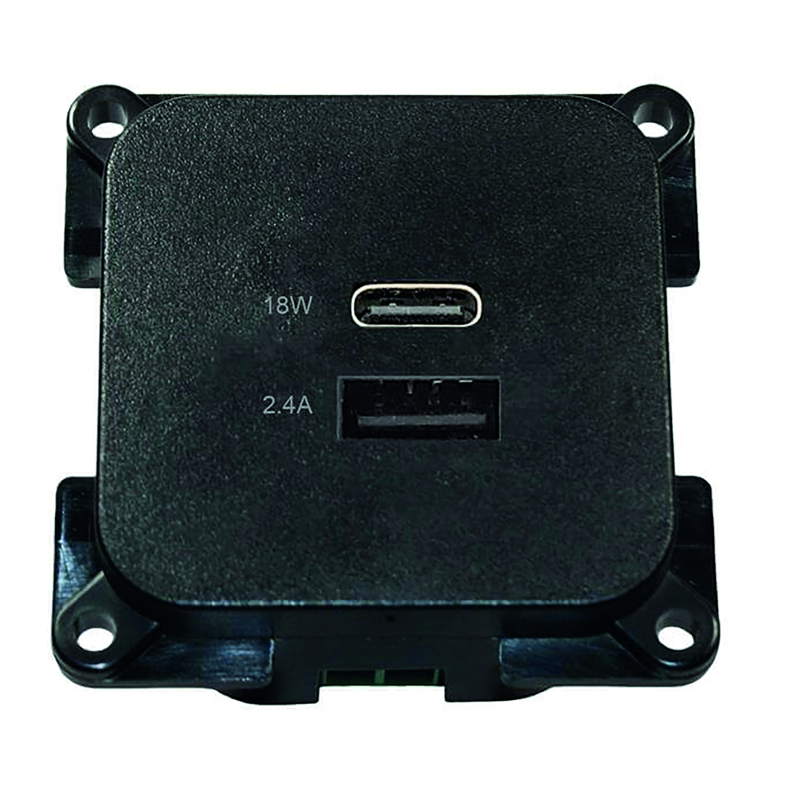 Double prise USB à encastrer