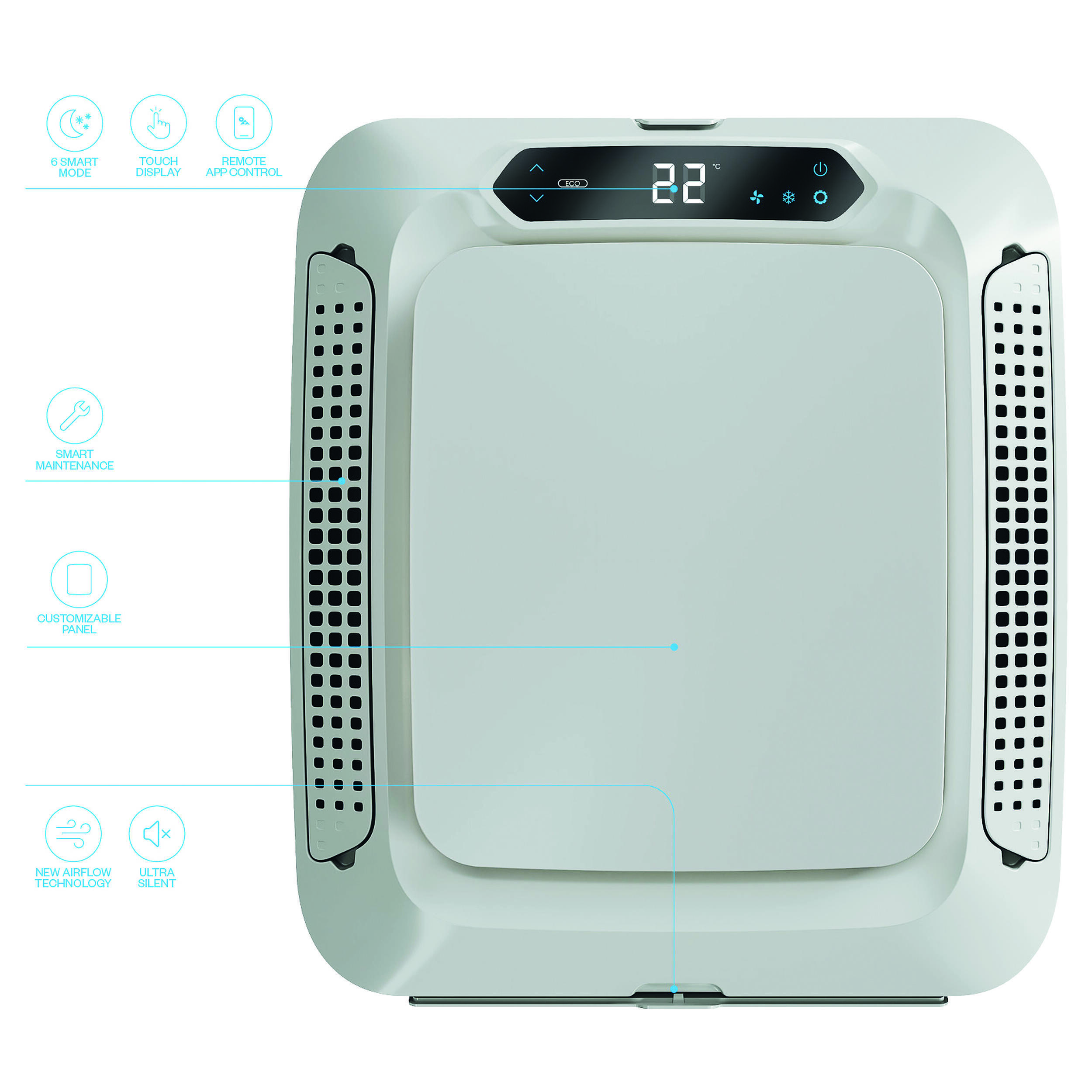 Diffuseur intérieur pour Climatiseur Plein-Aircon 12V : BASIC