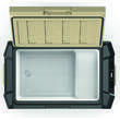 Glacière à compression BLIZZ-E ONE – 12V pour camping-car, van et caravane : - 27 litres beige / noire